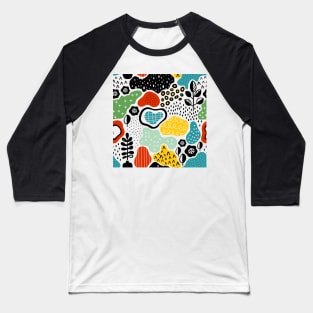 Abstract Spots Baseball T-Shirt